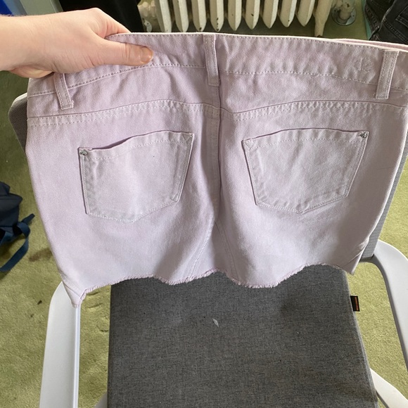 Kensie Jeans Lilac Denim Skirt - Picture 2 of 4